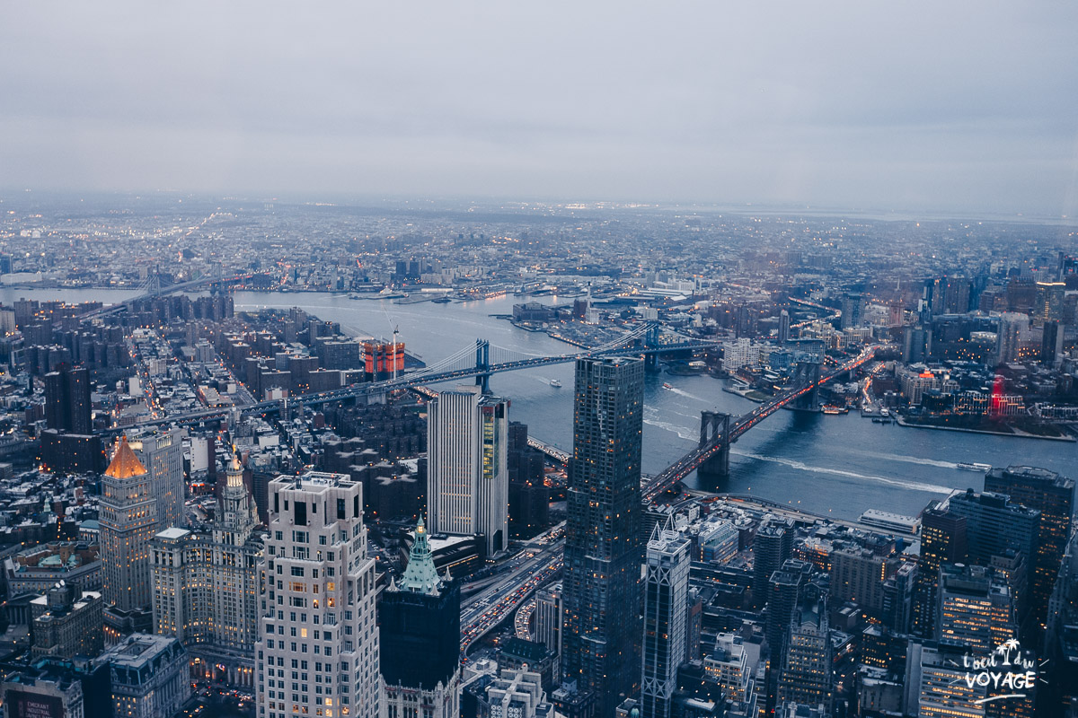 bon plan voyage new york, one world observatory, vue sur manhattan, L'oeil du Voyage blog photo