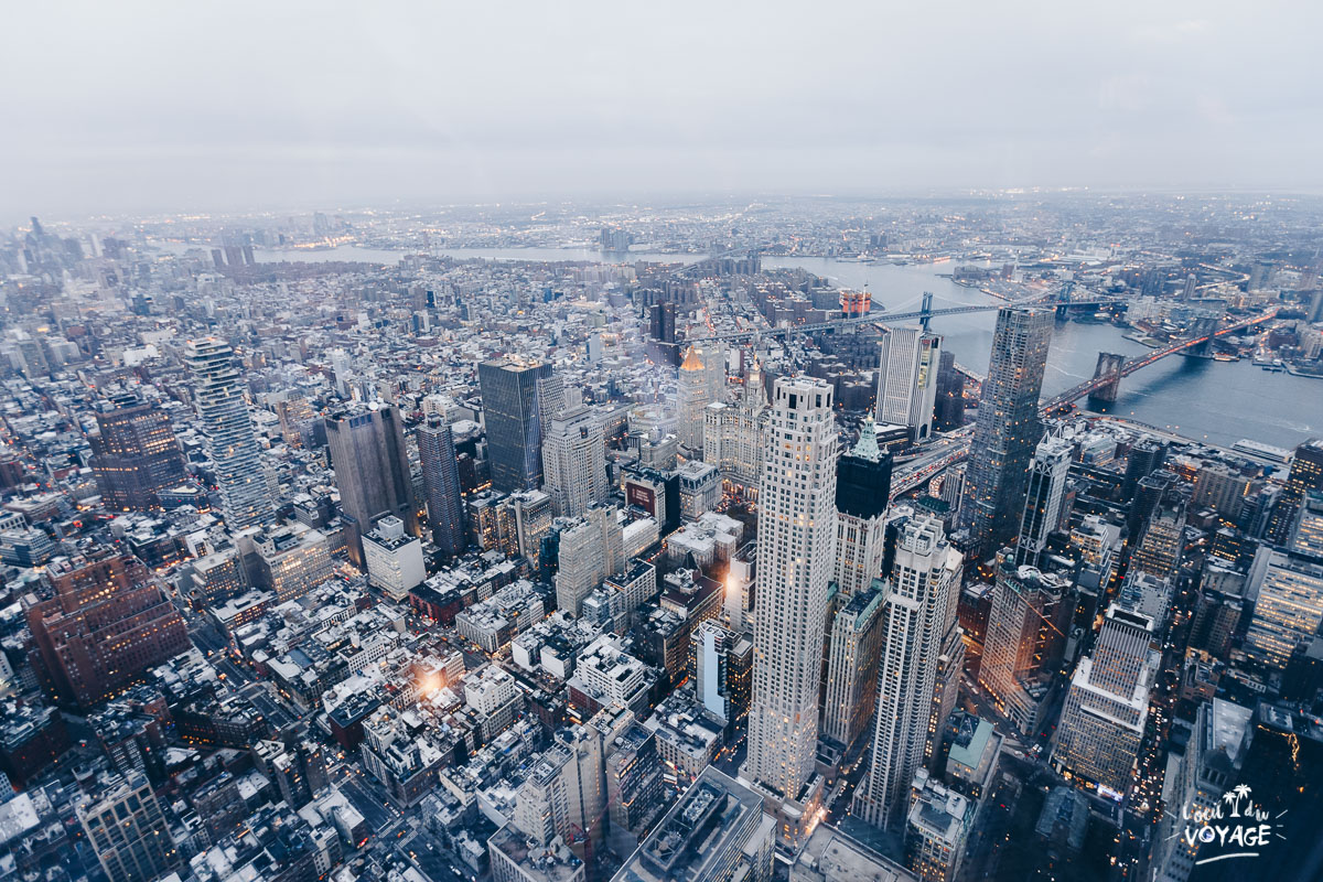 bon plan voyage new york, one world observatory, vue sur manhattan, L'oeil du Voyage blog photo bon plan voyage new york, one world observatory, vue sur manhattan, L'oeil du Voyage blog photo