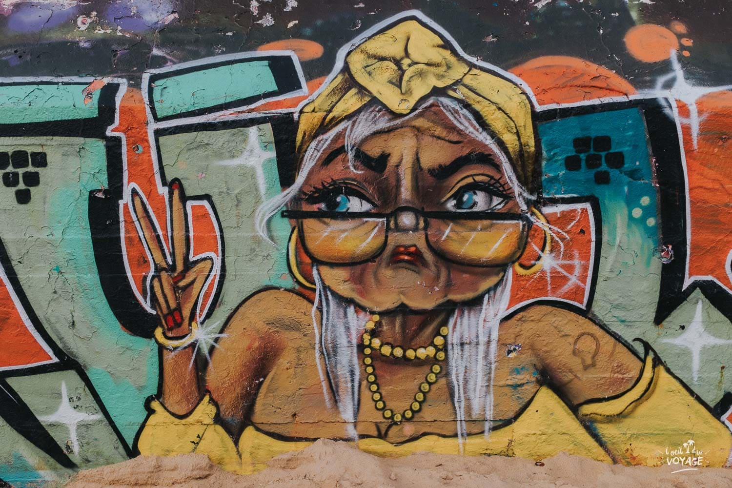 street art sur la plage de la Savane à Capbreton