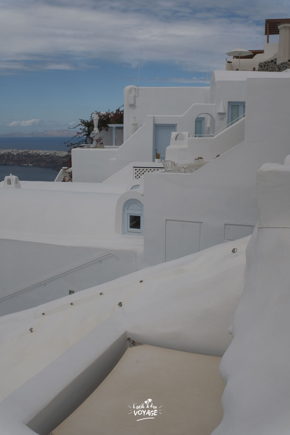 Art travel photo Santorini.